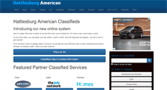 Desktop Screenshot of classifieds.hattiesburgamerican.com