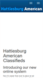 Mobile Screenshot of classifieds.hattiesburgamerican.com